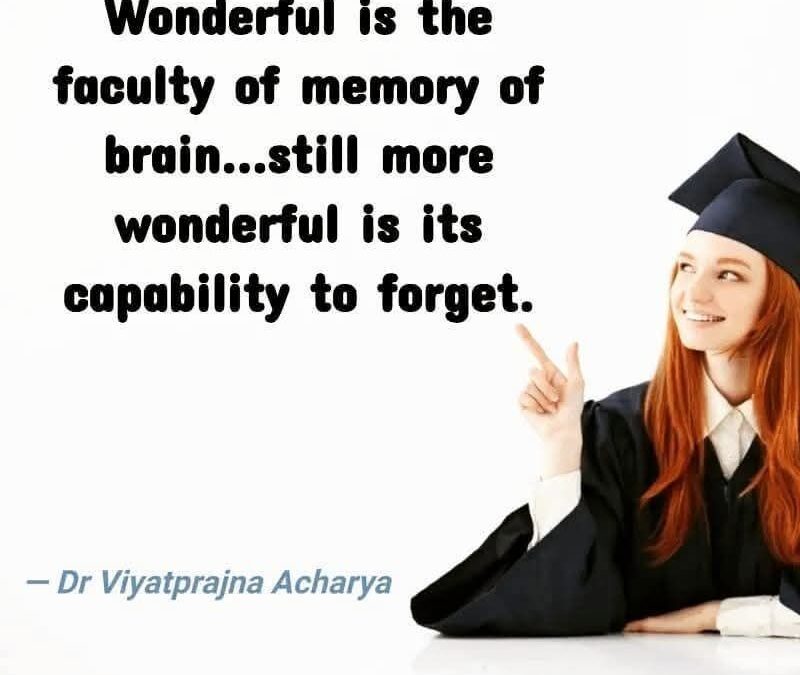 Memory and forgetting